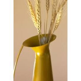 Painted Metal Vase - Sm