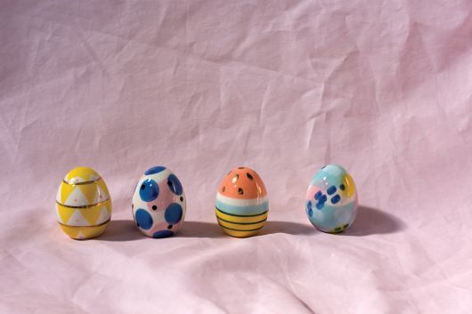 Set of 4 - Artistic Eggs