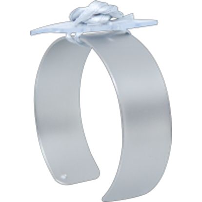 Riley Corsage Cuff - Silver Matte