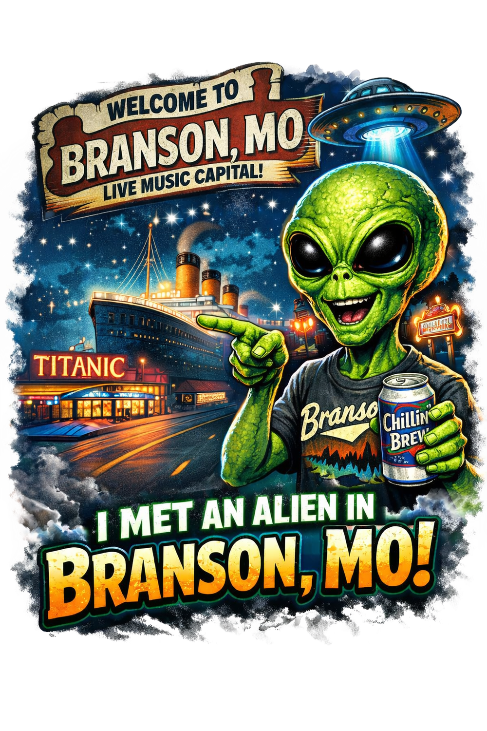 Print only, Design print: 1 Alien