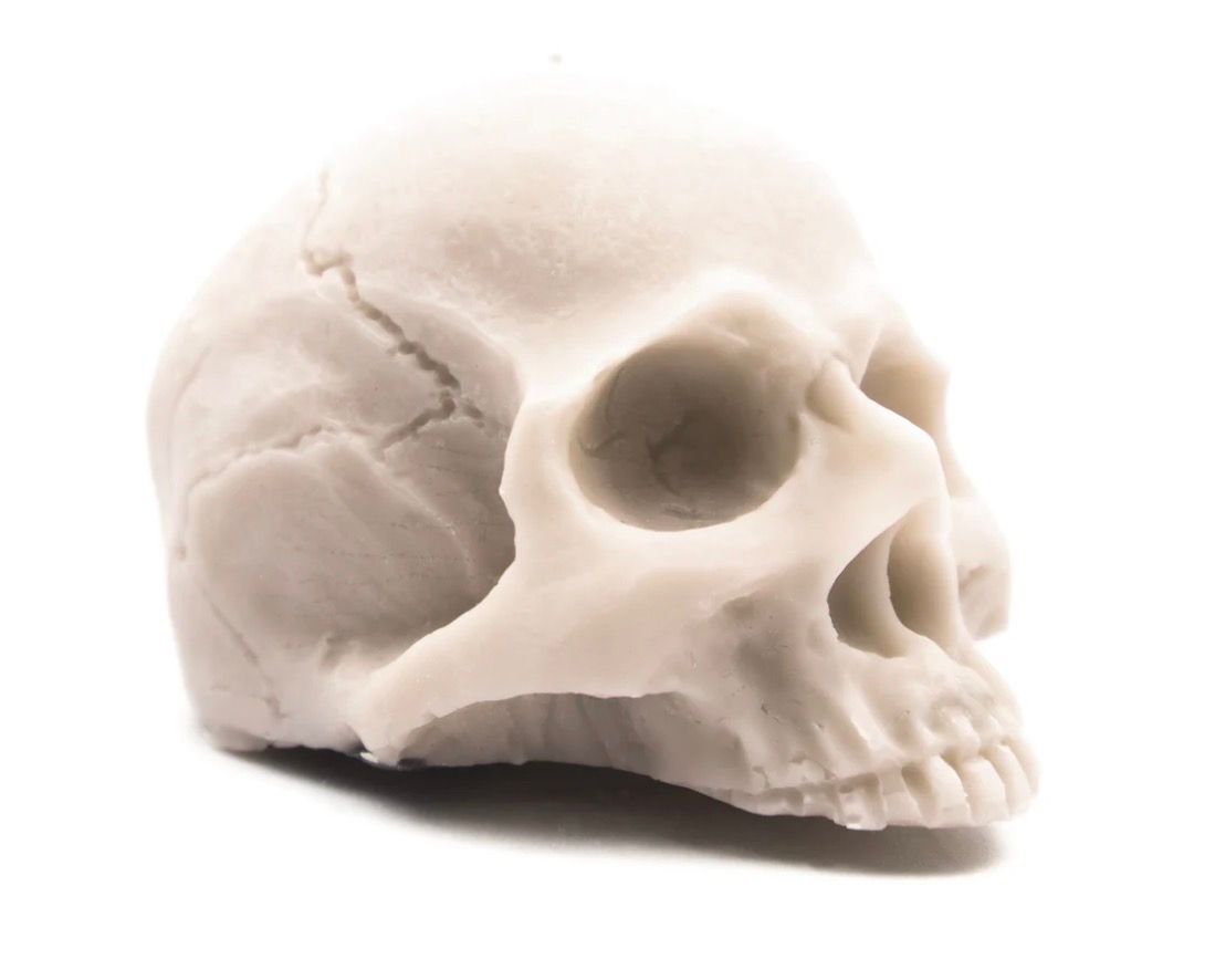 Soy Wax Small Half Skull Candle
