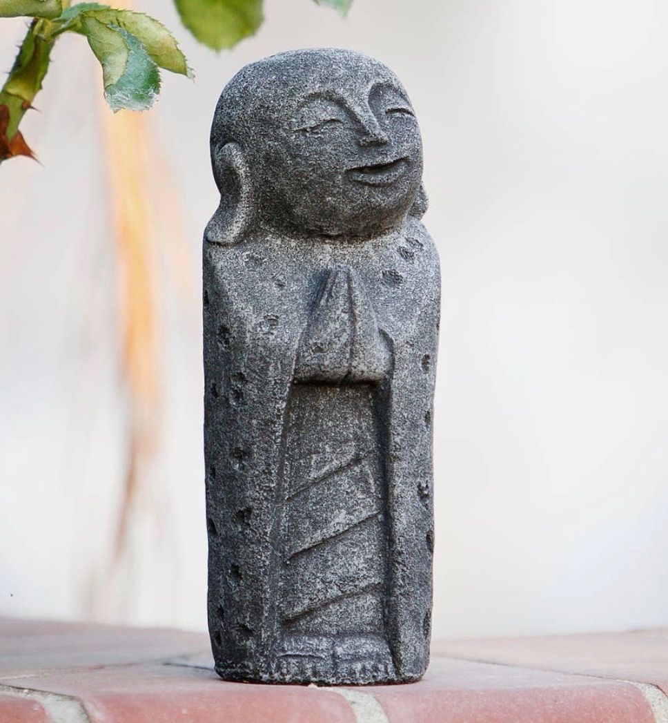 Namaste Jizo/Volcanic Stone/7.75"