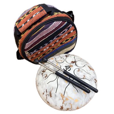 Metal Chakra Drum with Tote