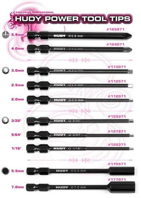 Hudy Power Tool Tip Socket 7.0 X 90 mm