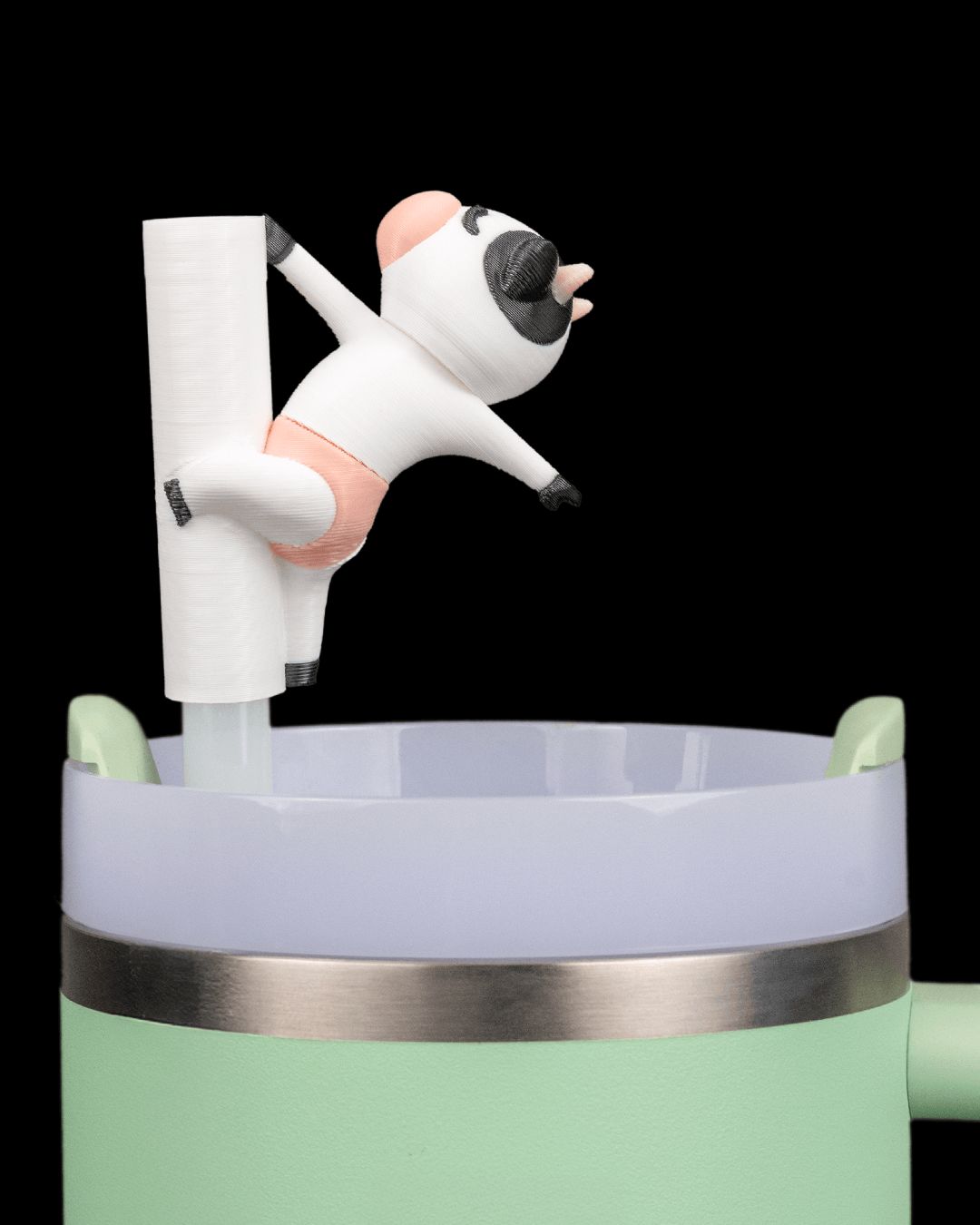 Udderly Thirsty-Straw Topper &amp; Charm