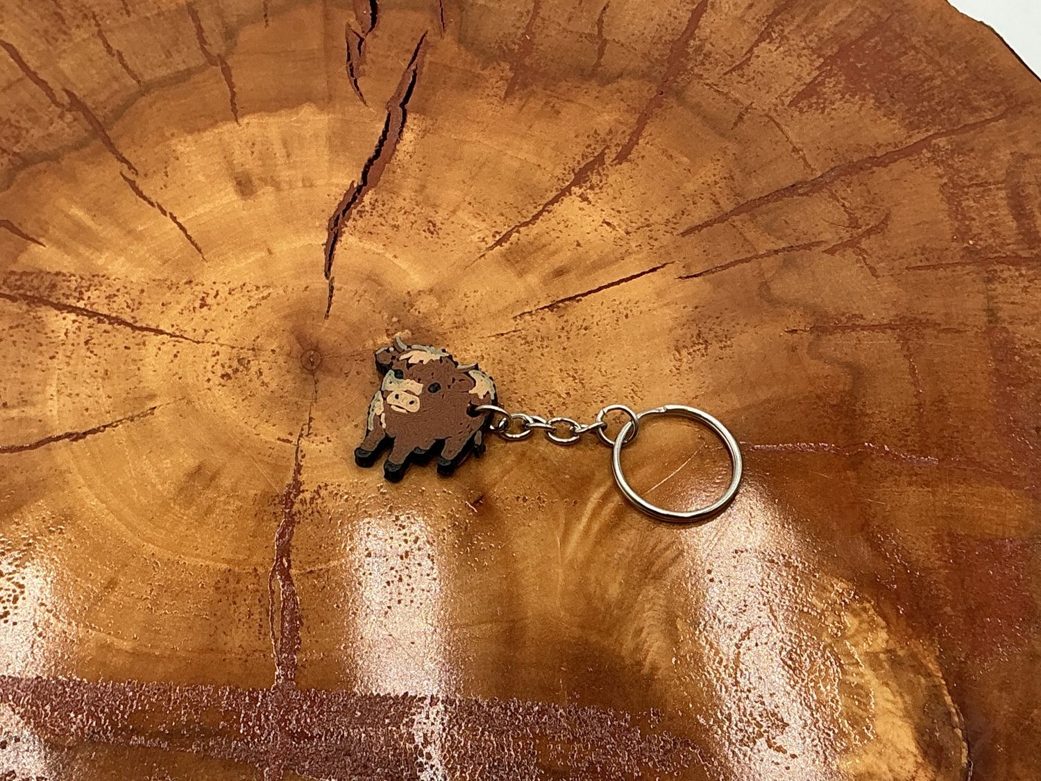Highland Cow Keychain