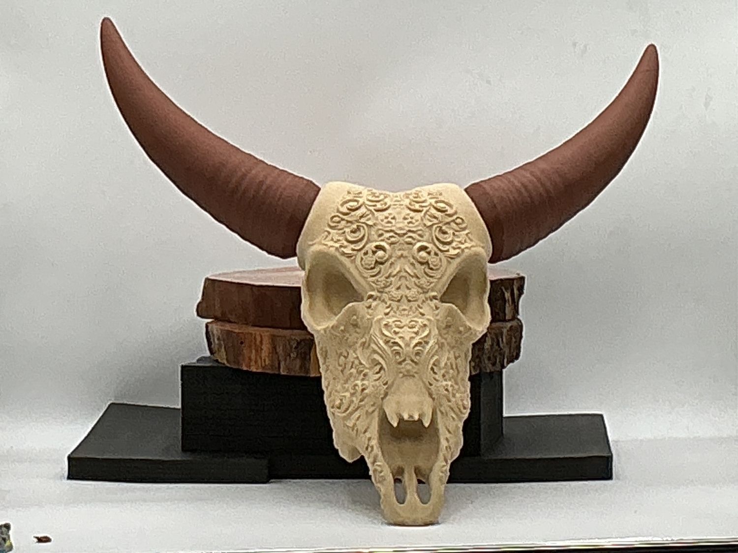 Buffalo Wall Mounted Skull