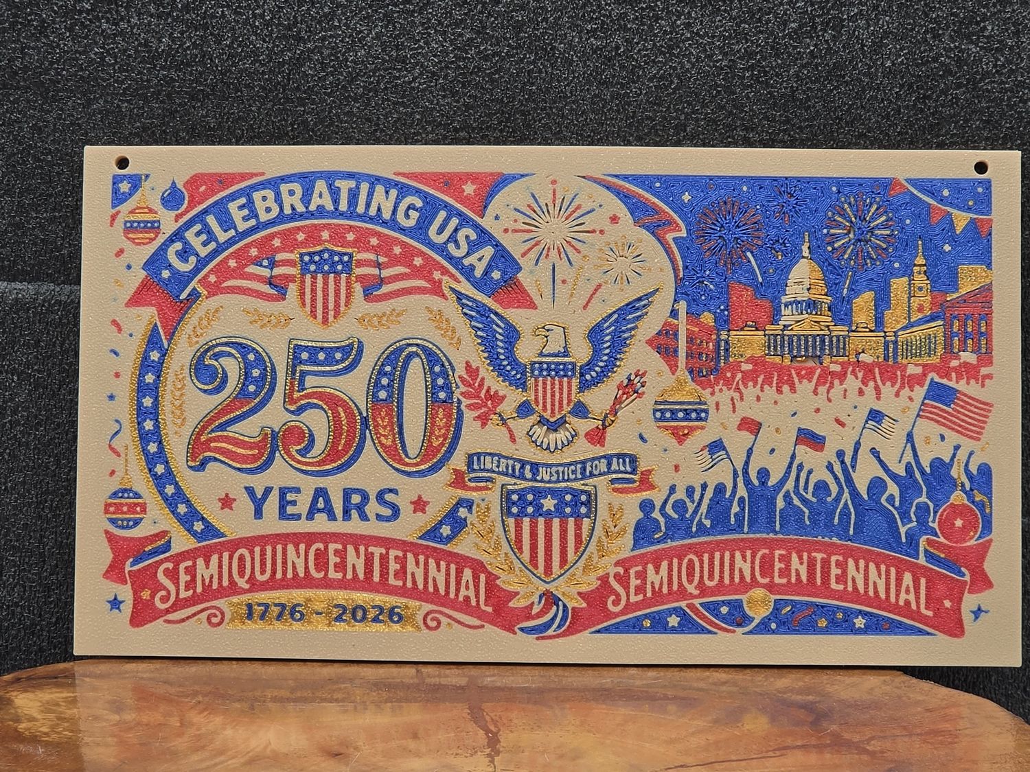 250th Anniversary sign