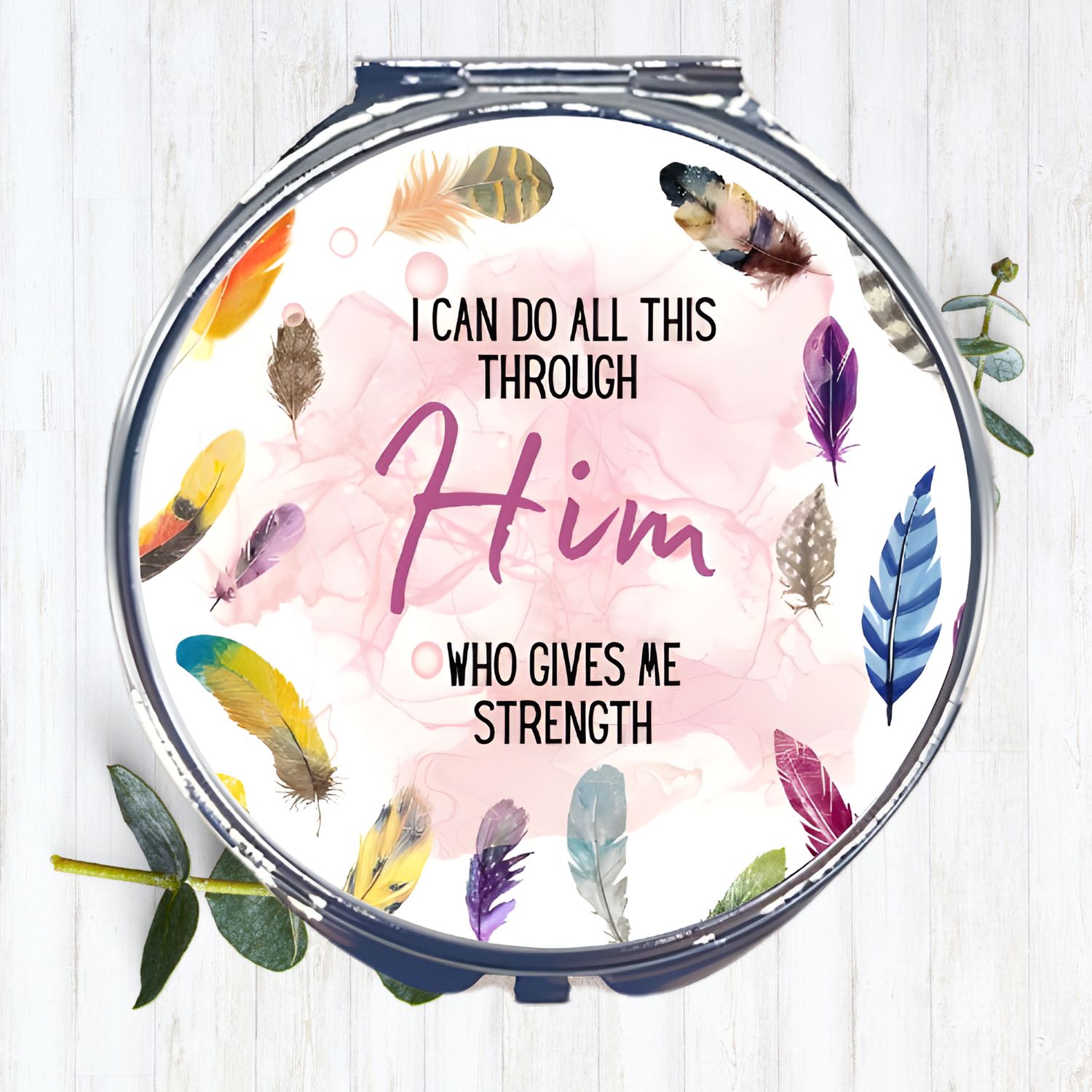 Round Compact Mirror