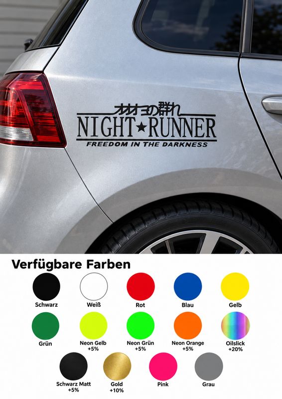 Night Runner Aufkleber