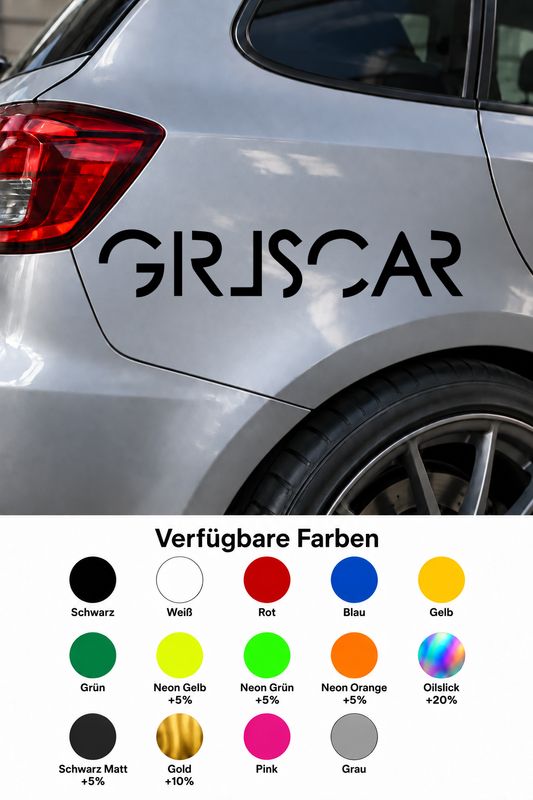 GIRLSCAR Aufkleber – dein Auto, dein Statement