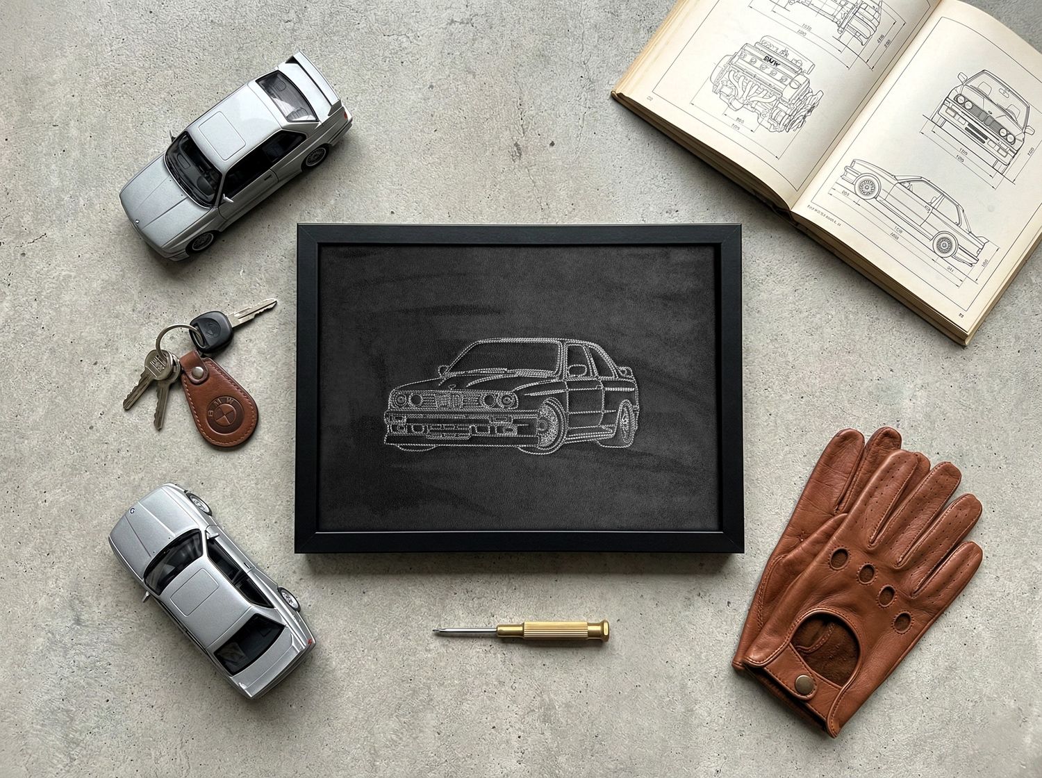 Haftowany obraz BMW M3 E30