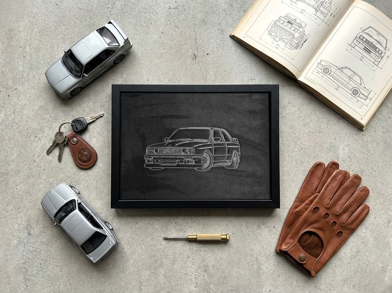 Haftowany obraz BMW M3 E30