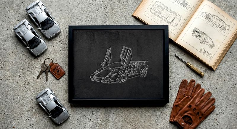 Haftowany obraz Lamborghini Diablo