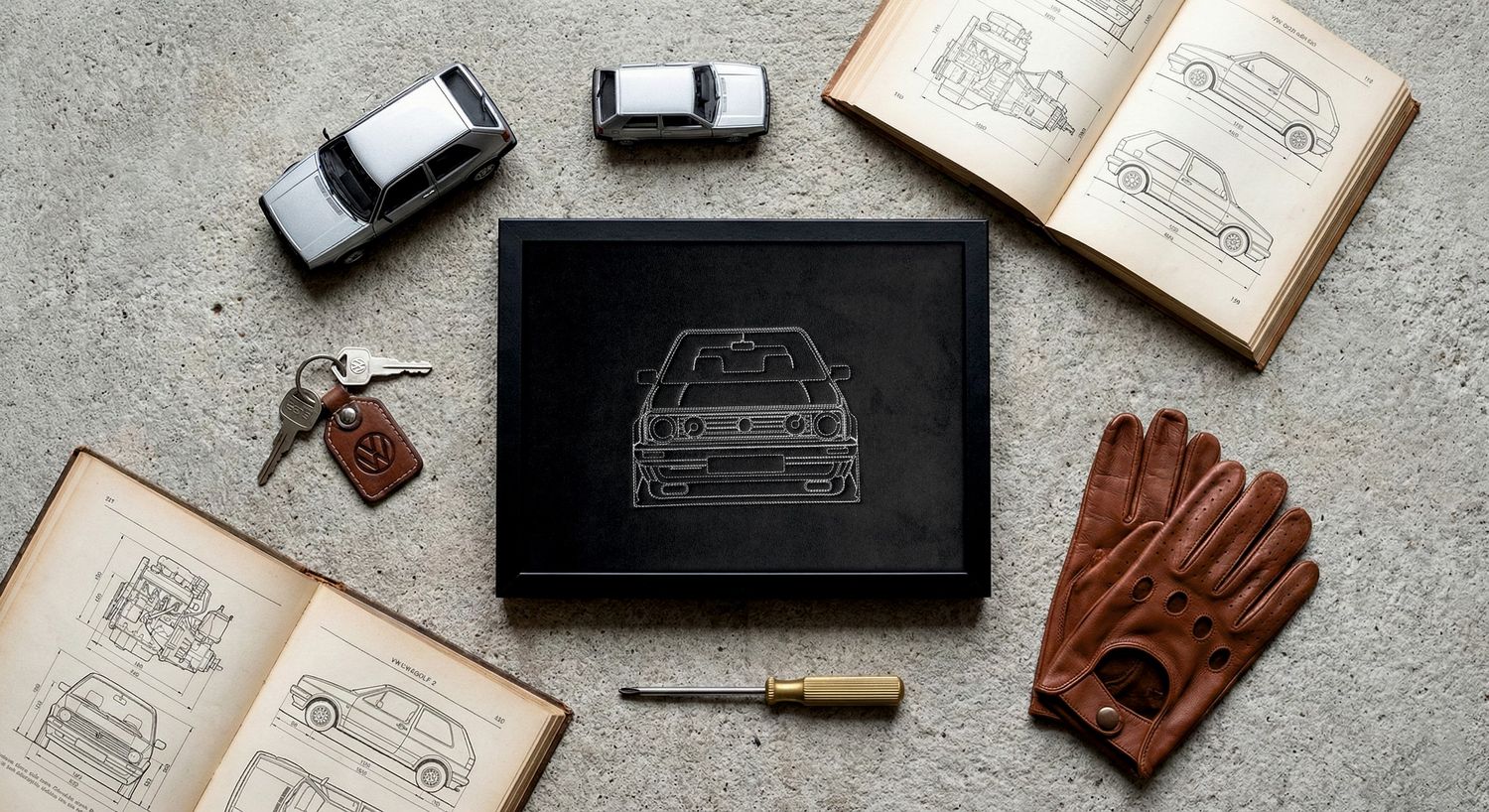 Haftowany obraz Volkswagen Golf MK2 GTI