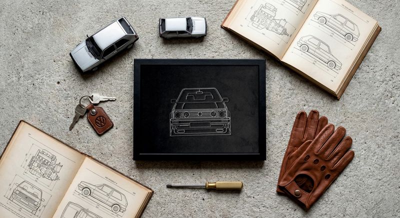 Haftowany obraz Volkswagen Golf MK2 GTI