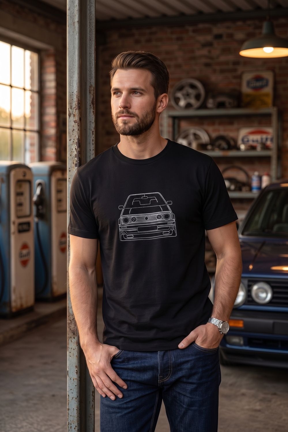 T-Shirt z kolekcji Garage Stitch | VW Golf MK2