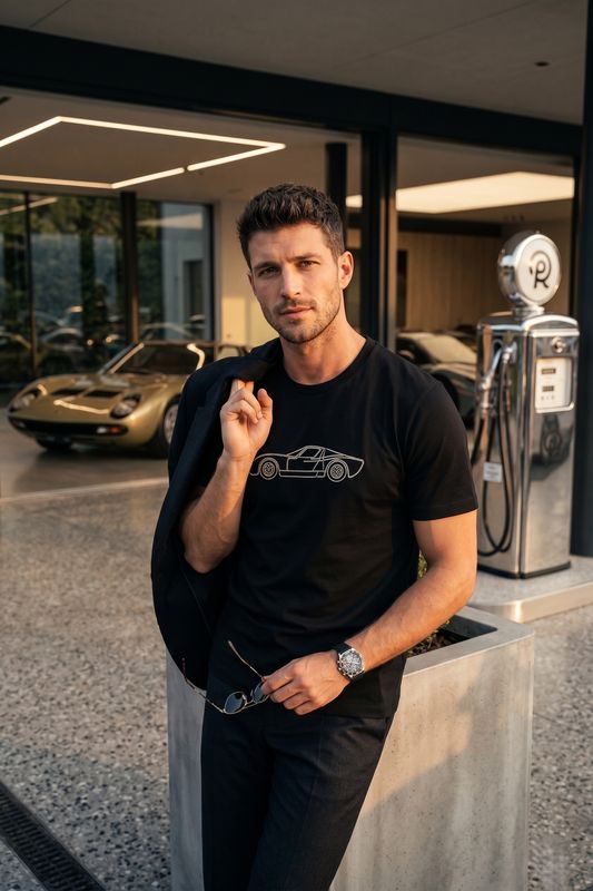 T-Shirt z kolekcji Garage Stitch | LAMBORGHINI MIURA