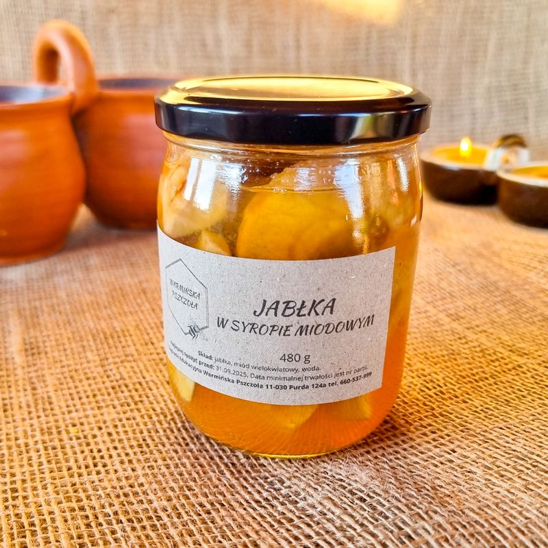 Jabłka w syropie miodowym