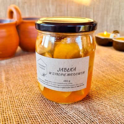 Jabłka w syropie miodowym