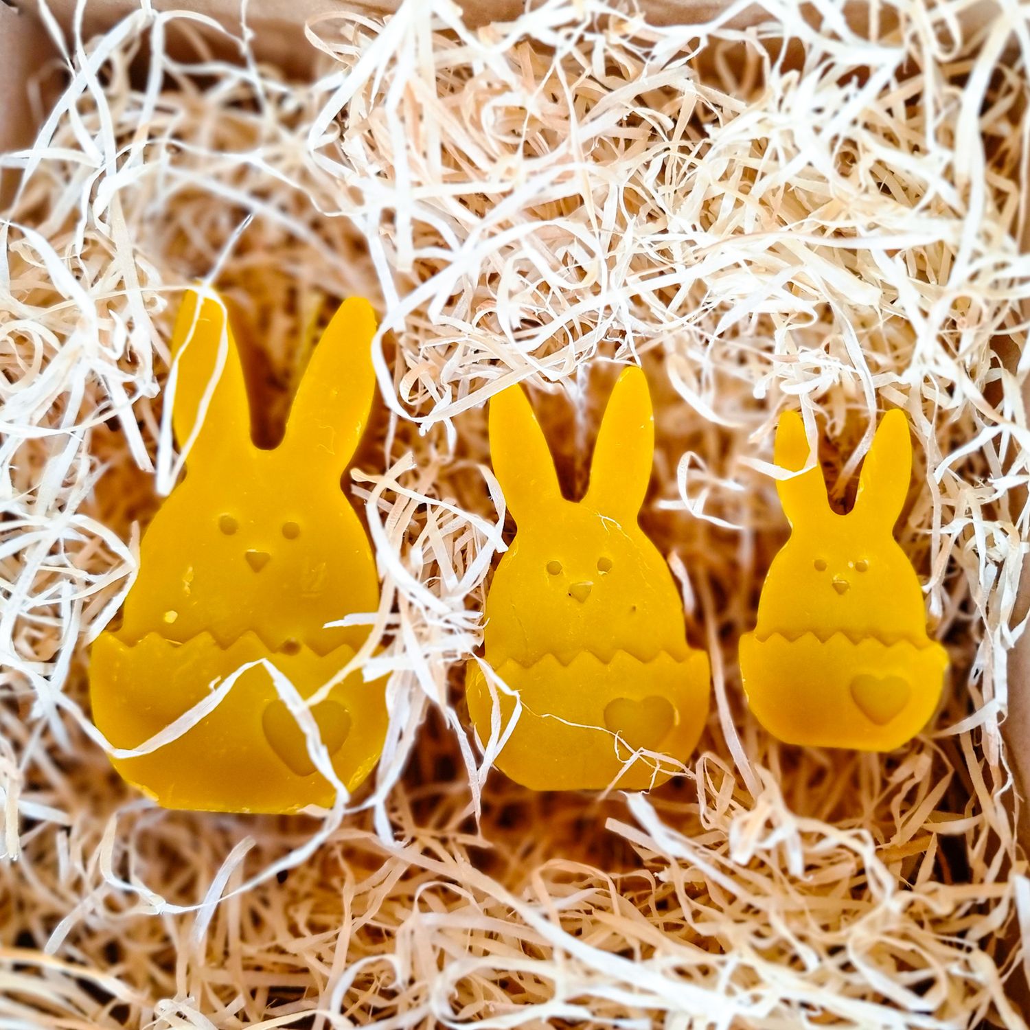 Zestaw Świec 3 Zajęcy Wielkanocnych