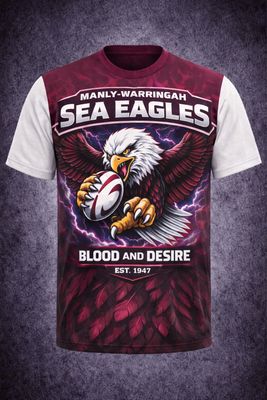 SEA EAGLES METAL T - SHIRT