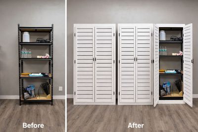 Storage Rack To Cabinet Conversion Kit - Face