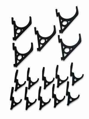 Small / Medium Pack Rack Gear Hooks – 15 Pieces