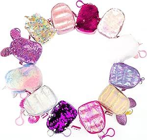 Girabrilla Nice Group Zainetto Pocket Puffer, 1 Portachiave Reversibile in Pailletes a Sorpresa, Multicolor, Taglia Unica, 19000