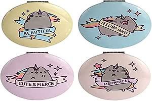 Puckator Miroir di Poche Pusheen Pusheenicorn-Chat Licorne Specchi di Mano, Multicolore, Unico
