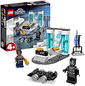 LEGO Marvel Il Laboratorio di Shuri, Set con Black Panther Minifigure Supereroe, Giochi per Bambini e Bambine dai 4 Anni, Idee Regalo 76212