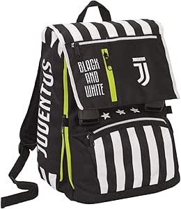 Zaino Estensibile Big Juventus, Best Match, Bianco e Nero, Scuola & Tempo Libero, con Orologio abbinato