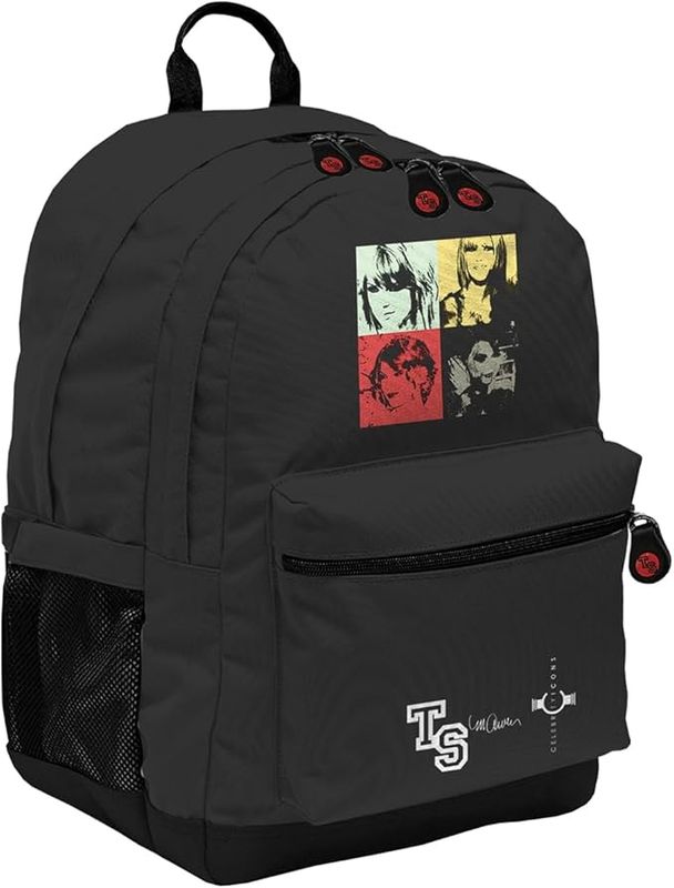 Zaino Maricart  Casual Taylor Swift, Nero, Tasche Multiple, Chiusura a Zip
