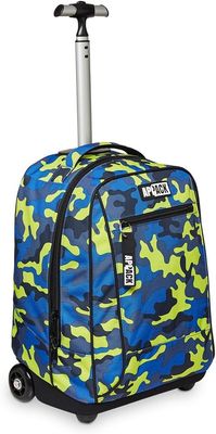 Zaino Trolley Appack Big Trolley Scuola, Blu, 2 in 1, Doppio Uso, Zaino con Carrello Fisso e Crossover System, Viaggio, Bambino Ragazzo