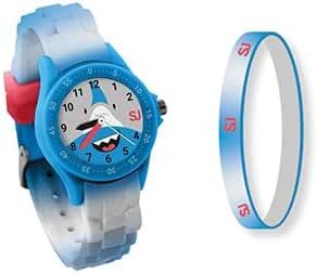 SJ GANG STYLE JAM GANG Orologio Bambino, Azzurro, Con braccialetto in Silicone, Bambin