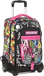 Zaino trolley Mitama - Zaino New Dr. Trolley, MURALES, Doppio Scomparto Super Capiente, Super Resistente e Robusto, Impermeabile, 36 L Zaino trolley Mitama - Zaino New Dr. Trolley, MURALES, Doppio Scomparto Super Capiente, Super Resistente e Robusto, Impermeabile, 36 L