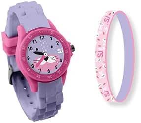 SJ GANG STYLE JAM GANG Orologio Bambino, Viola, Con braccialetto in Silicone, Bambini