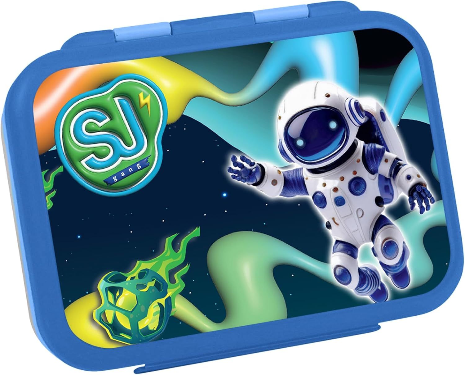 SJ GANG STYLE JAM GANG Portamerenda, Verde, 850 ml, Divisorio interno per snack, astronauta