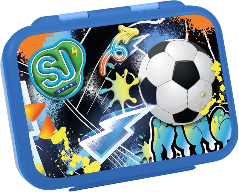 SJ GANG STYLE JAM GANG Portamerenda, Verde, 850 ml, Divisorio interno per snack, pallone