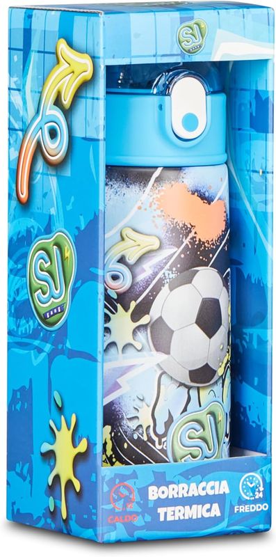 SJ GANG STYLE JAM GANG Borraccia termica, Multicolore, 500 ml, pallone