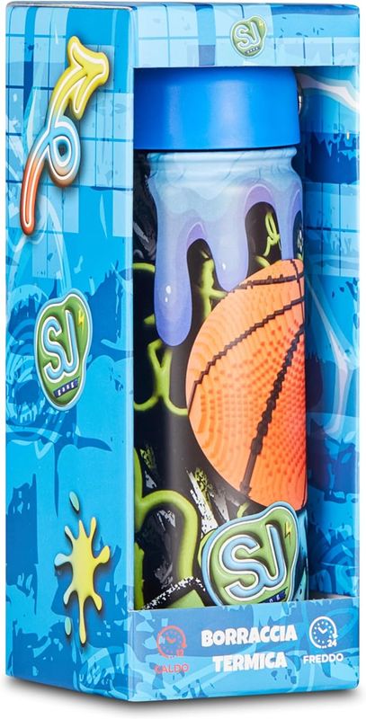 SJ GANG STYLE JAM GANG Borraccia termica, Multicolore, 500 ml, rugby