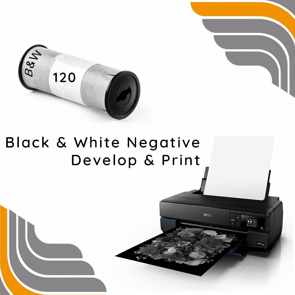 120 Black & White Negative Develop & Print (including free scans)