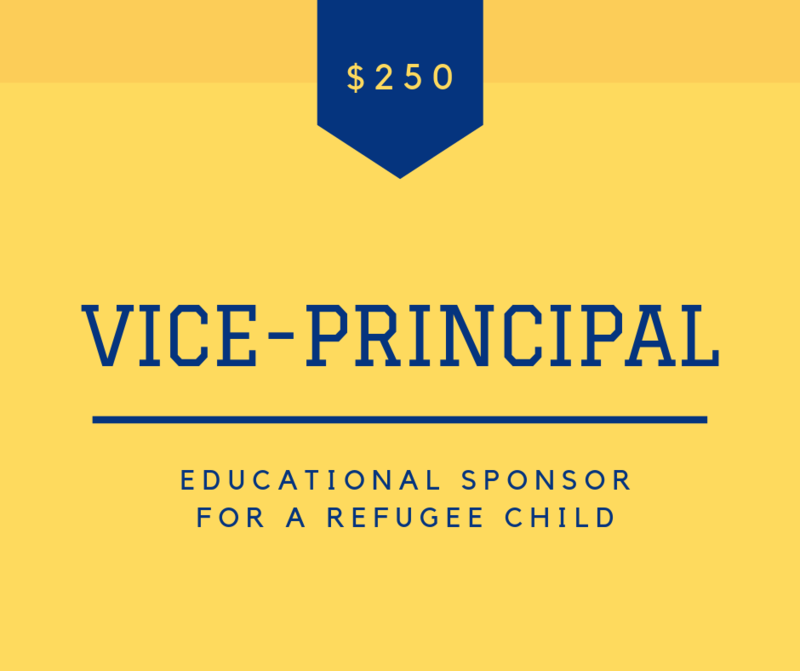 VICE-PRINCIPAL Refugee Student Sponsor