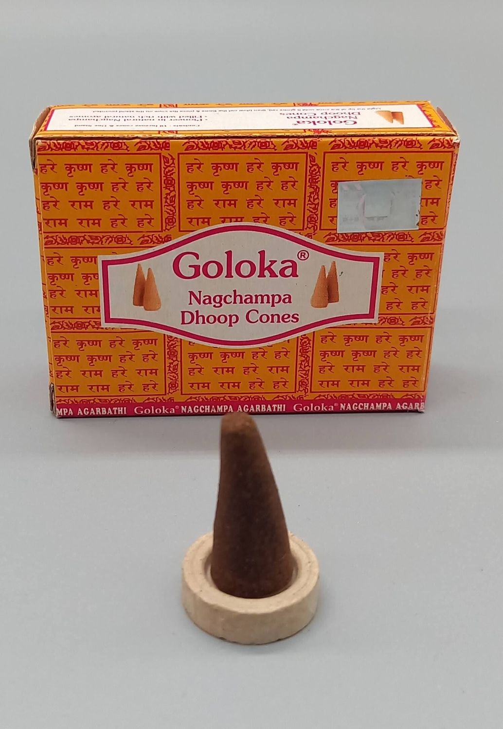 Räucherkegel Goloka Nagchampa Cones Dhoop Duftkegel Räucherkegel Goloka Nagchampa Cones Dhoop Duftkegel