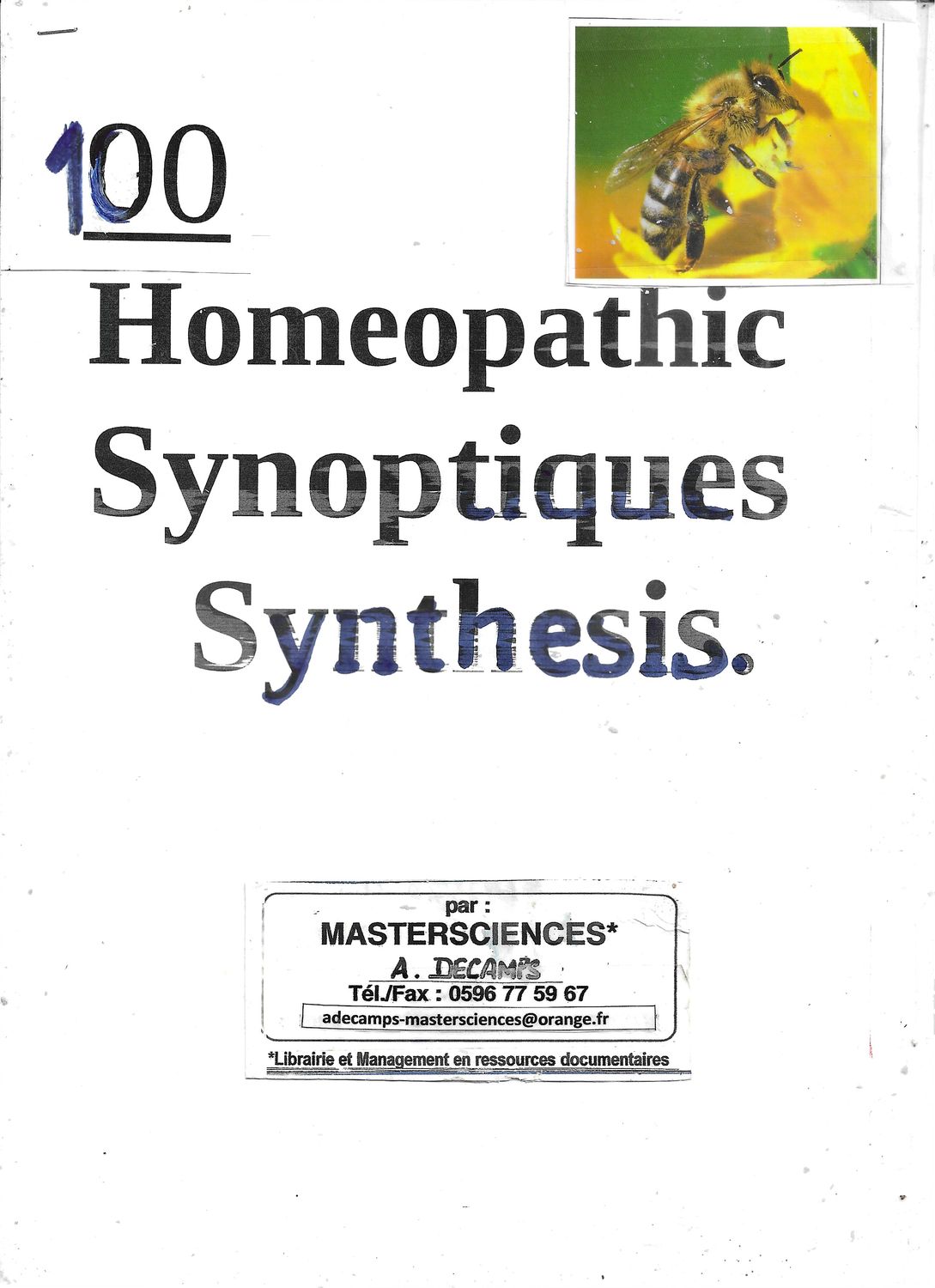 100 Homeocards | Auto-Evaluation aux remèdes Homéopathiques | PDF 15€ |  ou 20€ livraison Papier France et Dom .+ en cadeau  1 EtuiPocketRescue 4 Doses Gratuit