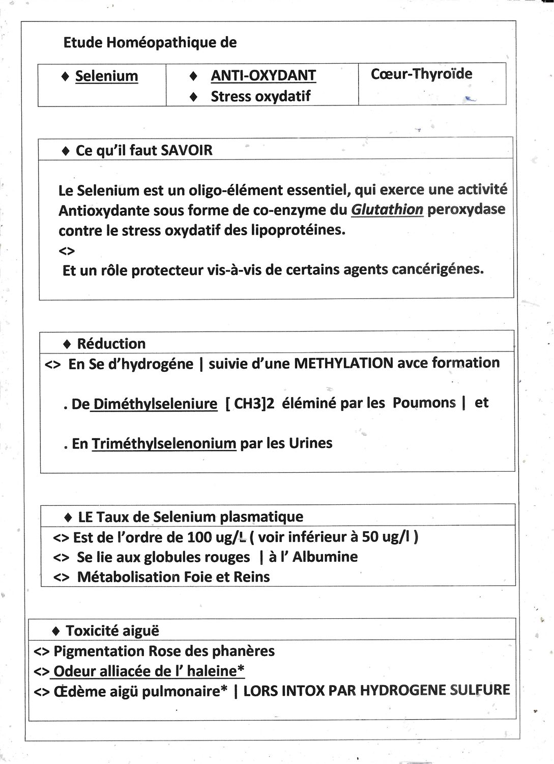 Selenium | Lancet | importance pour la Santé