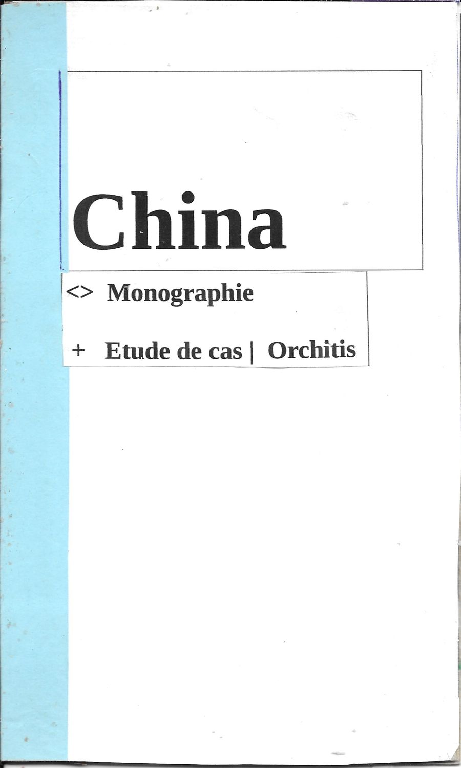 China | Monographie |  + Etude de cas