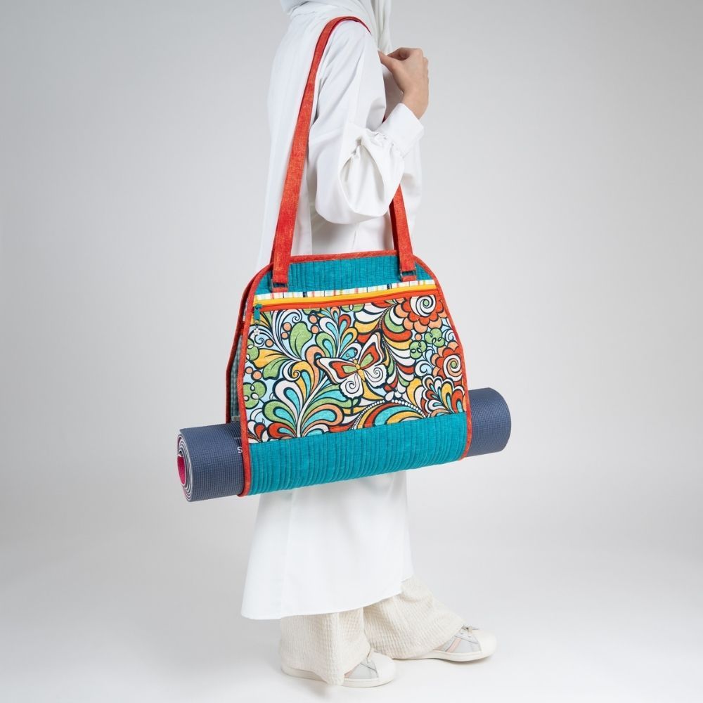 On a Roll Gym Bag/ Orange Butterfly