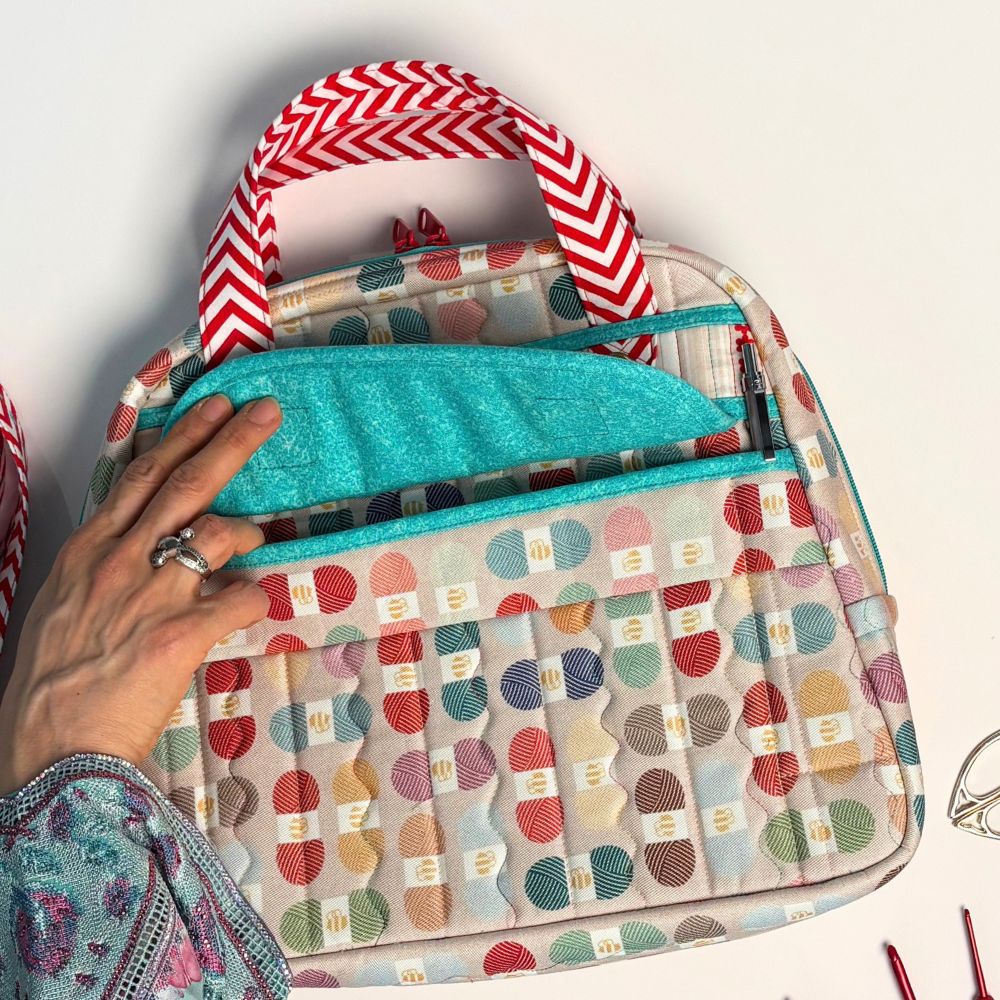 Knitter's Pouch/ Rainbow Skeins