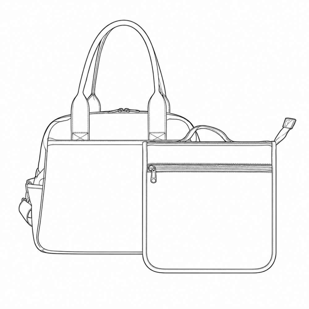 Custom Knitter's Holdall with Tool Case